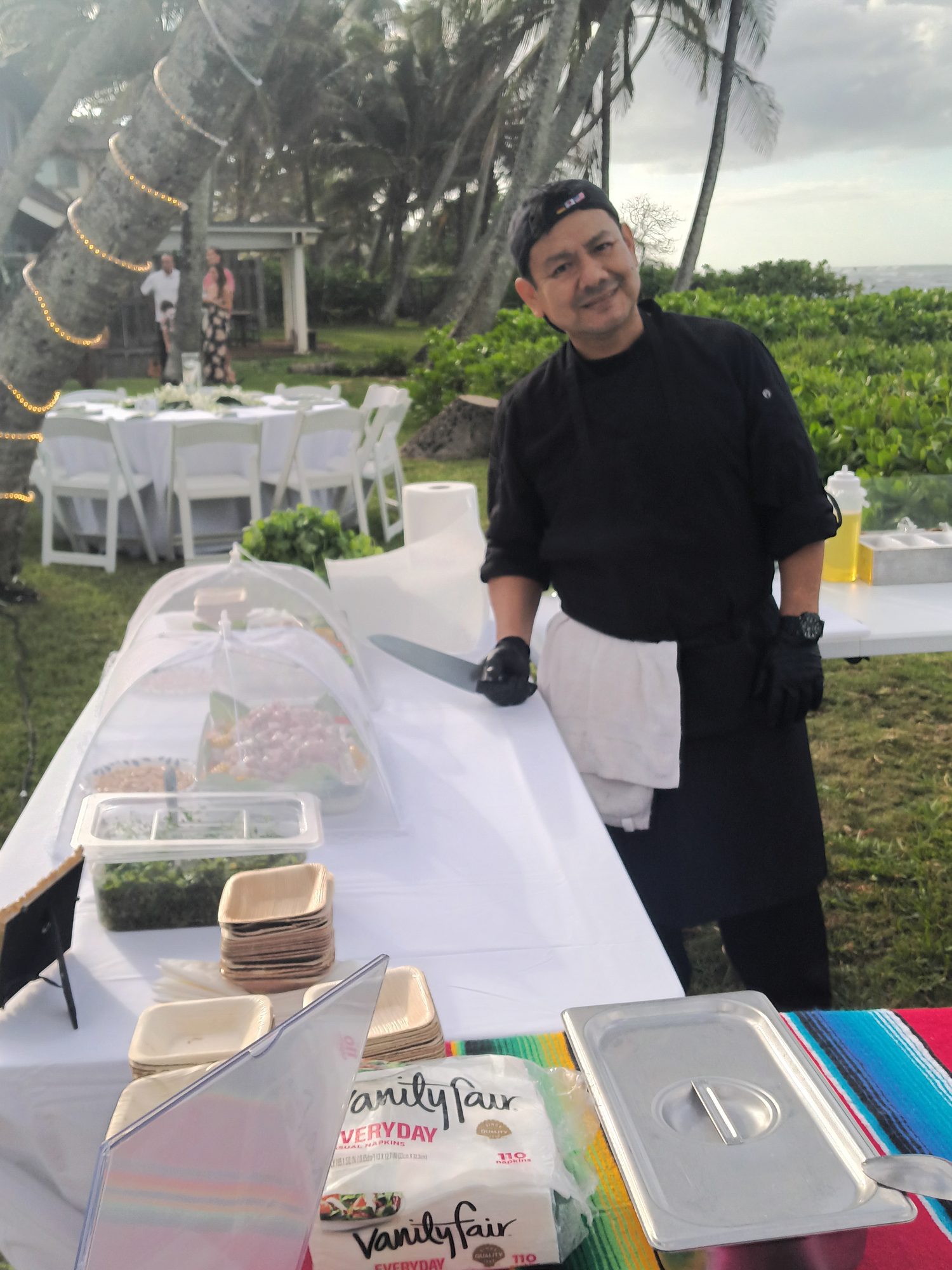 Chef Miguel at a private event