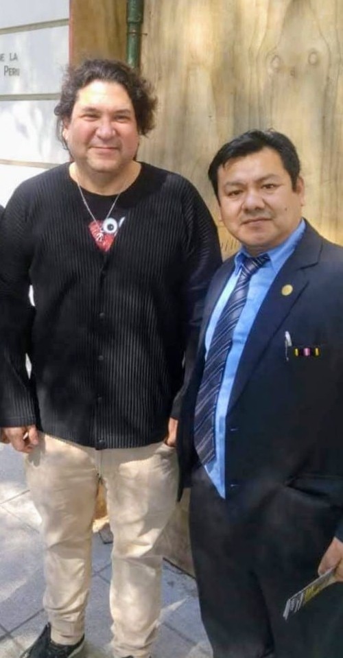 Chef Miguel Torres with Gastón Acurio